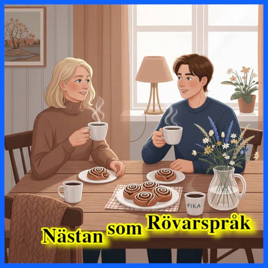 Nästan som rövarspråk - Albumomslag